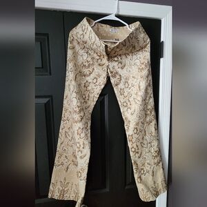 Sharagano Beige Floral Trousers